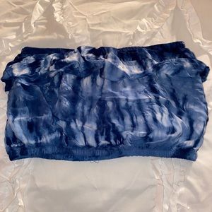Tie Dye Blue Crop Top
